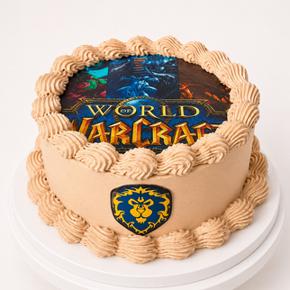 Торт ламбет кремовый с фотопечатью игры WarCraft