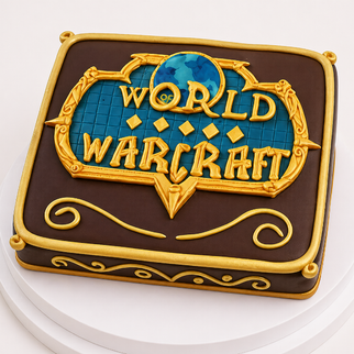Торт золотой по мотивам WarCraft