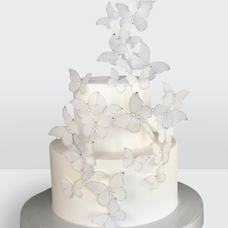 0 Свадебный торт с бабочками