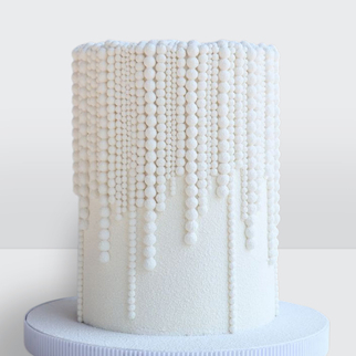 0 Свадебный торт с жемчугом