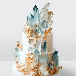 0 Свадебный торт малахит с кристаллами с эффектным декором и благородной глубокой палитрой