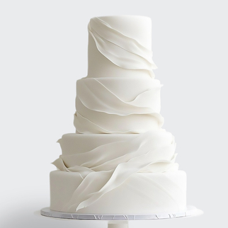 0 Торт 4 яруса в стиле минимализм задрапированный