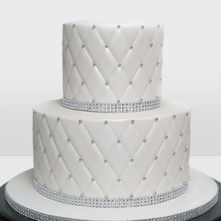 0 Торт 2 яруса, с кристаллами в ампирском стиле