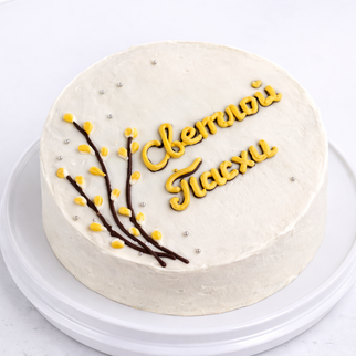 Бенто торт пасхальный с вербой Светлой Пасхи